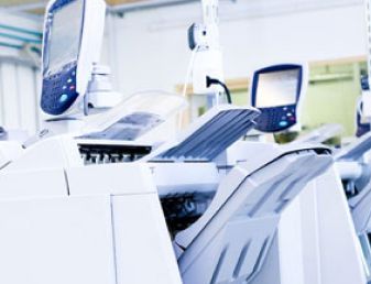White digital printing machine