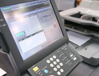 A digital printing machine monitor